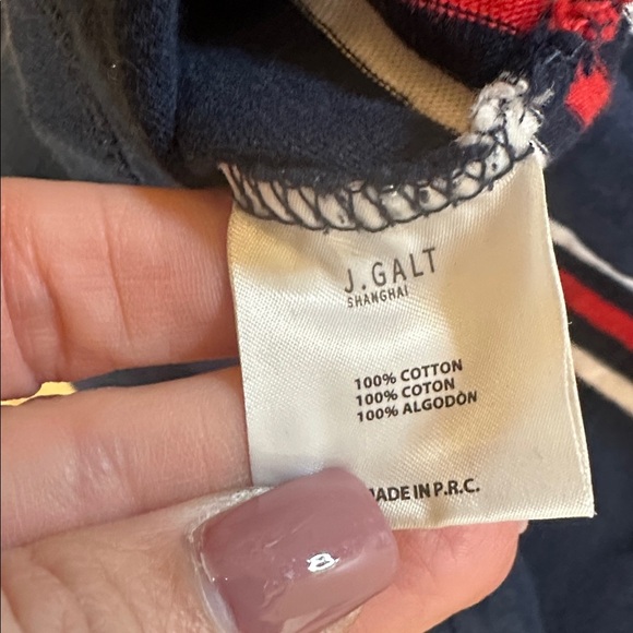 Brandy Melville/John Galt Striped Rugby Shirt One Size - Picture 5 of 5